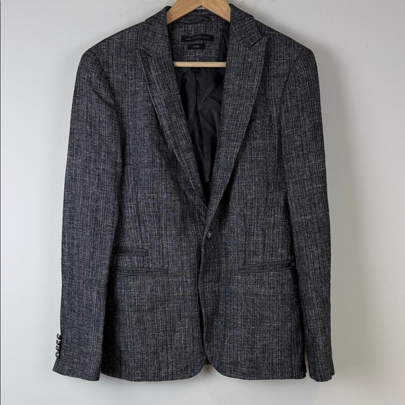 John Varvatos Charcoal Textured Blazer Size 34 - Picture 2 of 12